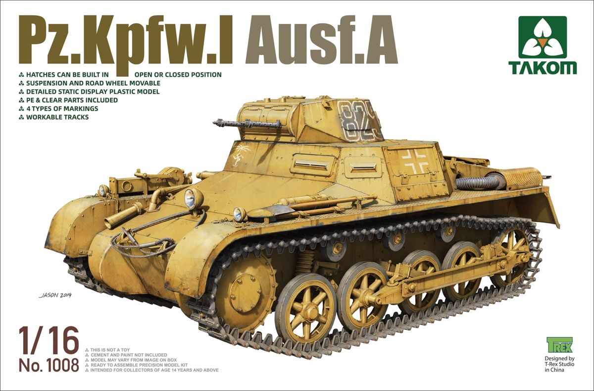 Takom: Pz.Kpfw.I Ausf.A in 1:16 [3461008]